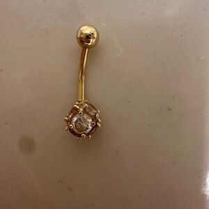 14 Karat Gold Belly Navel Ring Jewelry